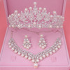 Choker Necklace Earrings Tiara Set