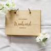 Modern Wedding Guest Book Wooden