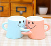 Cute Couple Mug Pink Blue