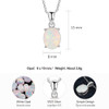 Oval Opal Necklace Pendant