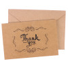 10 Pc. Kraft Paper THANK YOU Cards Folding