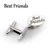 Silver Oval Cuff-links