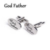 Silver Oval Cuff-links