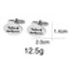 Silver Oval Cuff-links
