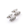 Silver Oval Cuff-links
