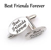 Silver Oval Cuff-links