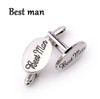 Silver Oval Cuff-links