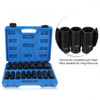 16Pcs 1/2" Drive Air Hex Bit Socket Set