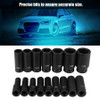 16Pcs 1/2" Drive Air Hex Bit Socket Set