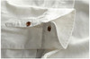 Men's Cotton Linen Long Sleeve Casual Slim Mandarin Collar Shirts