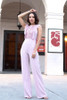 Sheer Mesh Sleeveless Jumpsuit