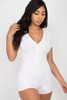 Button Trim Romper