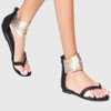 Plain  Flat  Velvet  Ankle Strap  Peep Toe  Casual Date Flat Sandals