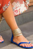 Plain  Flat  Velvet  Ankle Strap  Peep Toe  Casual Date Flat Sandals