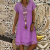 V-Neck  Casual Summer Dress