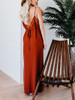 Sexy V Neck Lace Sleeveless Sling Maxi Dresses