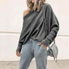 Stylish Bat-Sleeve Ribbed Casual Knit Sweater
