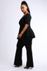 Peplum Top & Pants Set