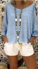 Fashion Bat Long Sleeve Loose Shirt