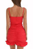 Spaghetti Strap  Asymmetric Hem  Cascading Ruffles  Plain  Sleeveless Bodycon Dresses Spaghetti Strap  Asymmetric Hem  Cascading Ruffles  Plain  Sleeveless Bodycon Dresses