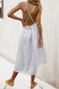 V Neck  Plain  Sleeveless Maxi Dresses