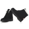 Plain  Flat  Velvet  Criss Cross  Round Toe  Casual Date Outdoor  Short Flat Boots