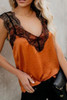 Fashion Loose Lace Lace Sleeveless Strapless T-Shirt