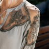 Sexy Plain Loose Lace Sun-Protective Blouses