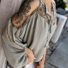 Sexy Plain Loose Lace Sun-Protective Blouses