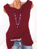 Round Neck Plain Sleeveless Solid Color T-Shirts Round Neck Plain Sleeveless Solid Color T-Shirts