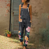 Fashion Denim Print Jumpsuit