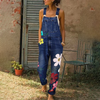 Fashion Denim Print Jumpsuit