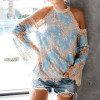 Halter  Patchwork  Lace  Bell Sleeve  Blouses Halter  Patchwork  Lace  Bell Sleeve  Blouses