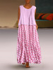 Fashion Polka Dot Round Neck Sleeveless Dresses