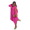 2019 Spring Plus Size Baggy Harem Slit Sleeve Loose Jumpsuit