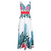 2019 Women Fashion Sleeveless Floral Print Maxi Dress