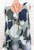 Spring Summer  Cotton  Women  Round Neck  Polka Dot  Sleeveless Blouses