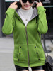 Hooded  Patch Pocket Coat
