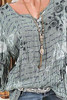 Round Neck  Print Blouses