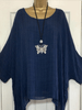 Round Neck  Asymmetric Hem  Plain Blouses
