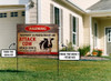 Attack Cow Custom Yard Sign