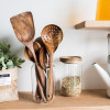 Teak Natural Wood Tableware Spoon