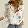 Long Sleeve Women Blouses 2020 Plus Size Turn-down Collar Blouse Shirt Casual Tops Elegant Work Wear Chiffon Shirts S-xxxl #z