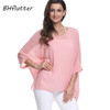 BHflutter Plus Size 2018 Women Blouse Shirt Batwing Sleeve Casual Summer Blouses Female Black Vintage Chiffon Tops Shirts Blusas BHflutter Plus Size 2018 Women Blouse Shirt Batwing Sleeve Casual Summer Blouses Female Black Vintage Chiffon Tops Shirts Blusas