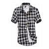 Green Plaid Shirt Men Shirts 2020 New Summer Fashion Chemise Homme Mens Checkered Shirts Short Sleeve Shirt Men Blouse
