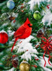 Diamond Painting - Bird on Christmas Tree