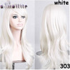 S-noilite 56CM Loose Wave Synthetic Wigs Cosplay Blonde Blue Red Pink Grey Purple