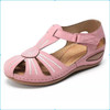 Women 2020 Summer Leather Vintage Sandals Buckle Casual Sewing Women Retro Sandalias Female Ladies Platform Shoes 36-46
