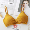 New Ladies Bralette Briefs ribbed Sexy Backless Bra Girls Padded Crop Top Rib Underwear Wireless Bras For Women Female Lingerie
