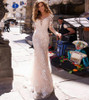 Sexy Lace Long Sleeve Applique Mermaid Wedding Dress